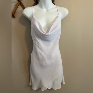 La Vie en Rose Sheer Lavender Beaded Chemise - Small coquette lavender girl